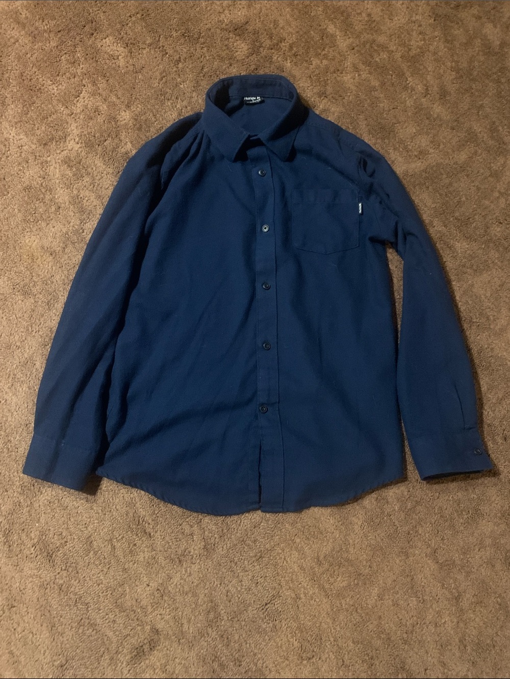 Hurley Navy Button-Up Shirt